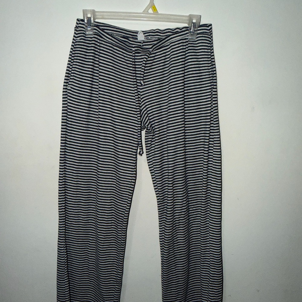 Hollister Navy and White Striped Sleepwear